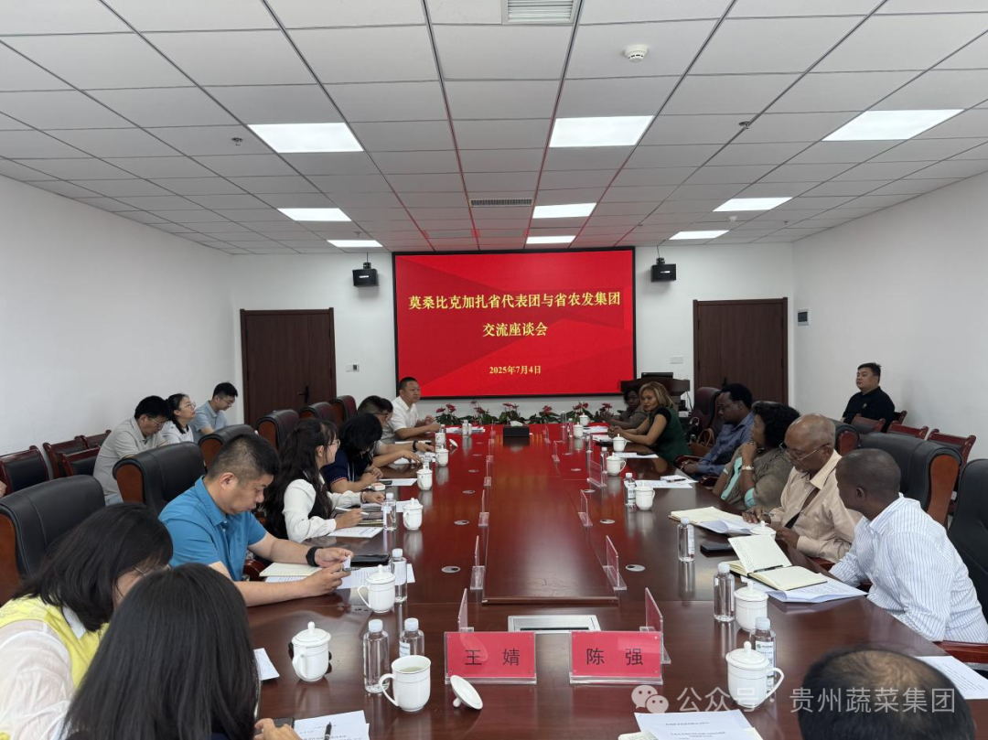 莫桑比克加扎省代表团走进贵州省农发集团 共探农业合作新机遇