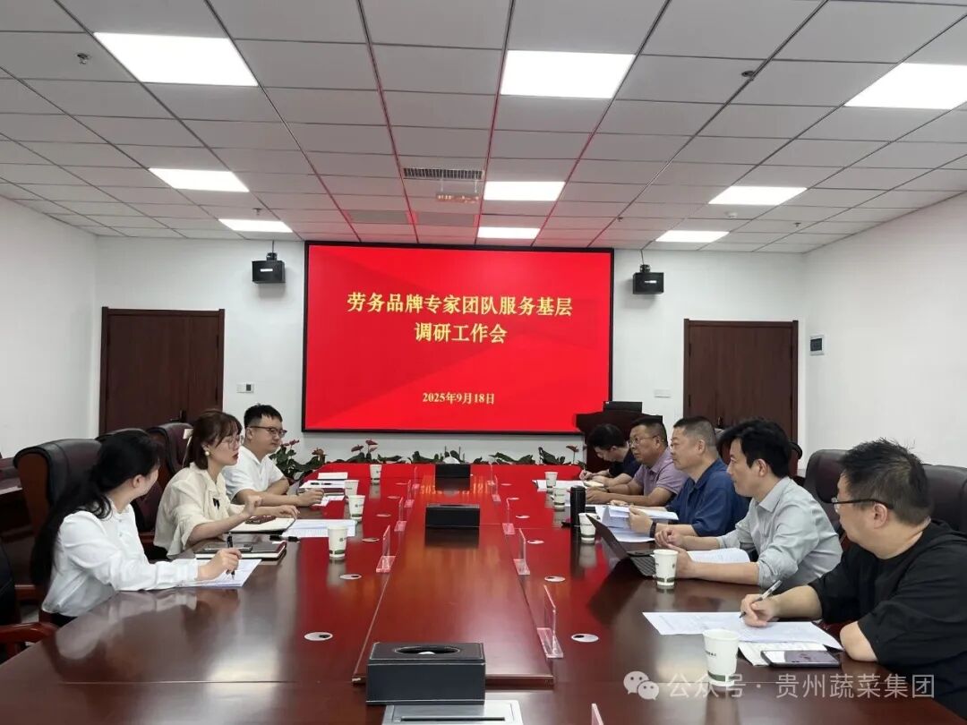 省劳务品牌专家团队莅临蔬菜集团共谋“贵州蔬菜工”品牌发展新篇